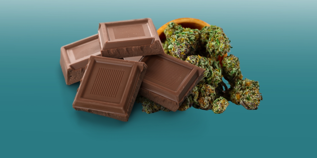pezzo di cioccolata su cannabis terapeutica